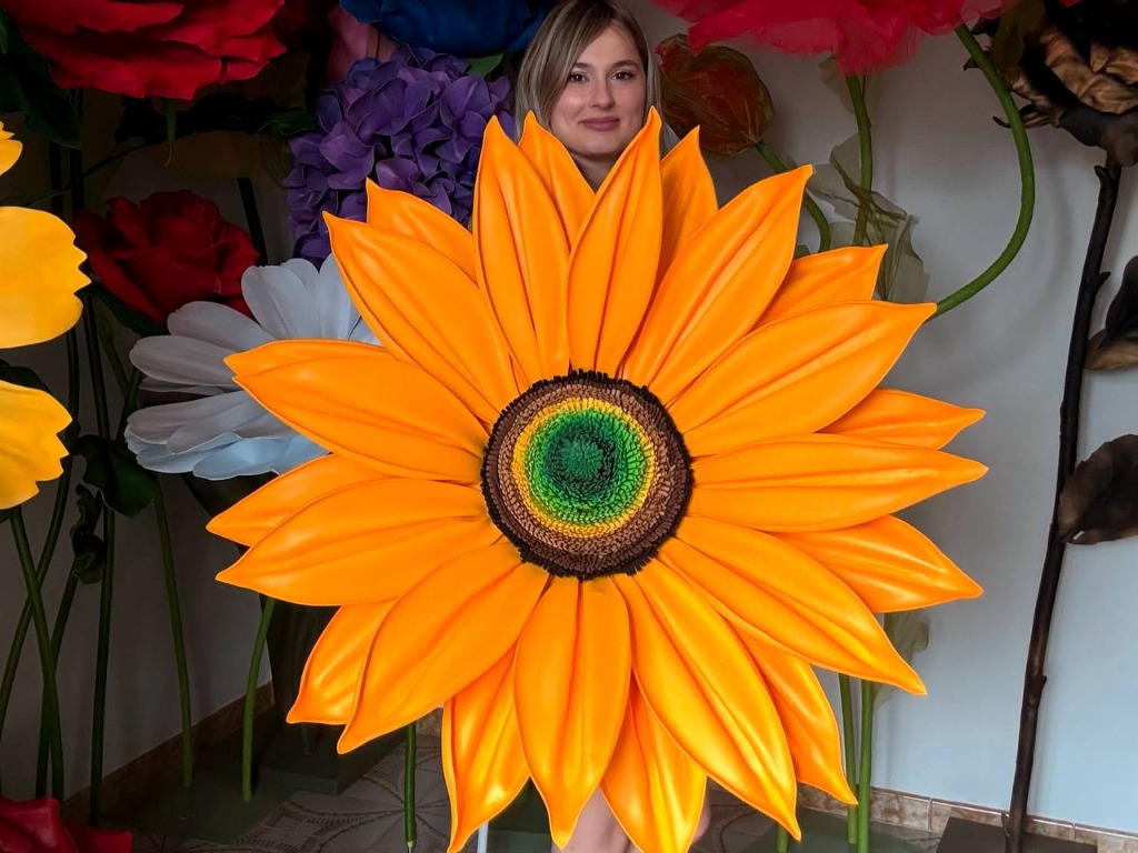 Girasole gigante in gomma EVA