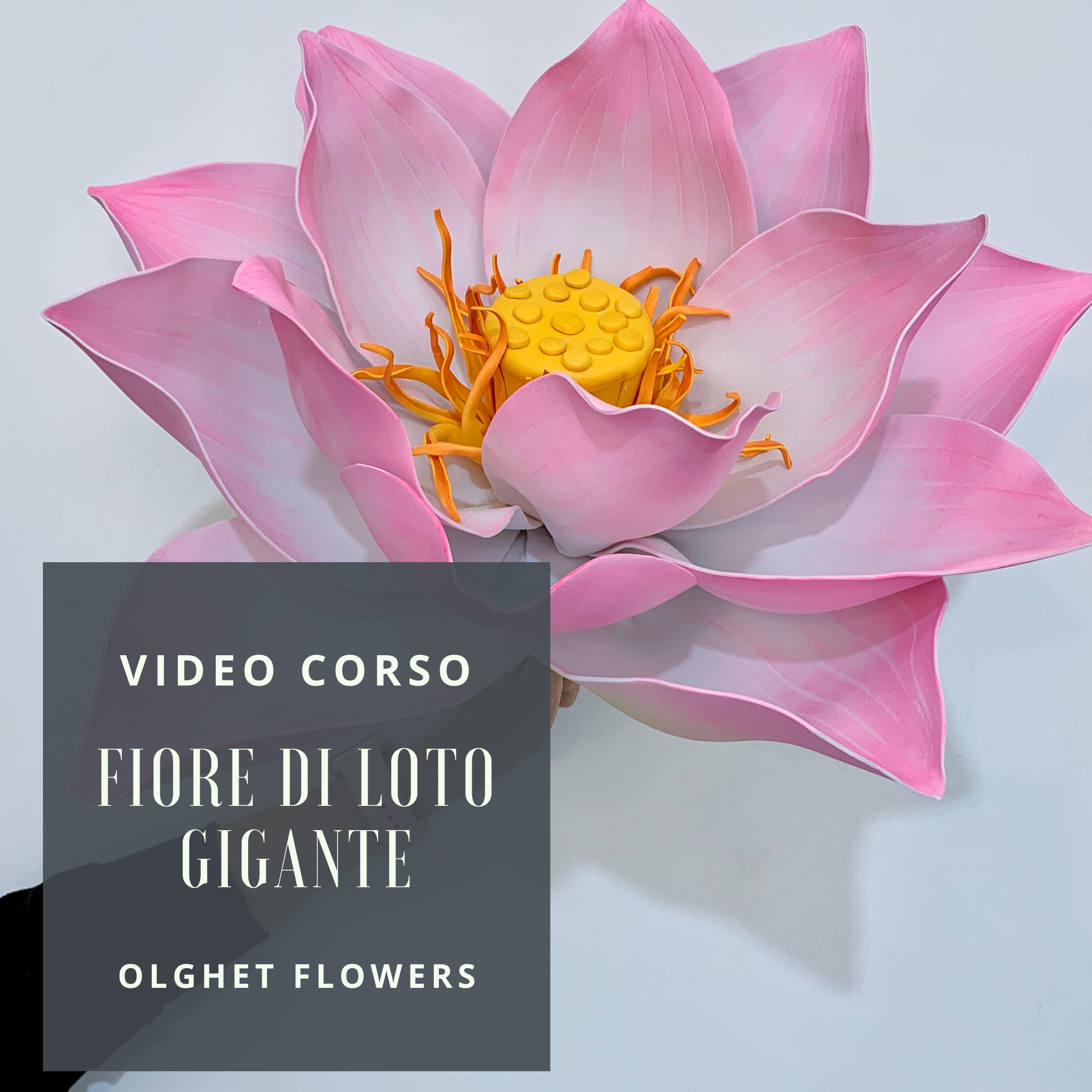 Video Corso Fiore di Loto Gigante in gomma eva - Fiori Giganti di Olghet  Flowers